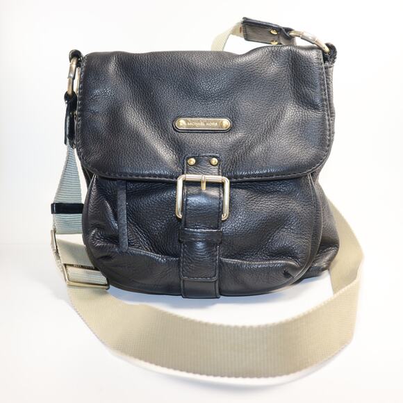 Michael Kors Crossbody leather with Canvas Strap - missing rivet - Picture 1 of 7